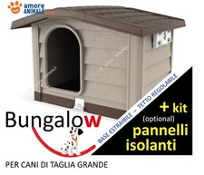 Niche Pour Chiens De Taille GRANDE En Résine Bungalow BEIGE / VERTE Cm 110x94x77