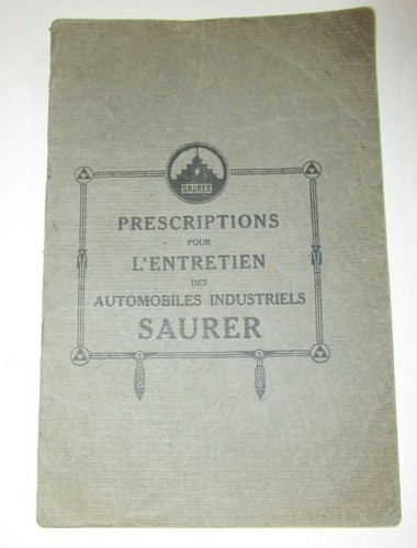Camion saurer notice - saurer, /