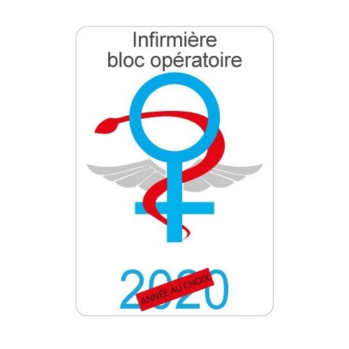 Caducée infirmière bloc