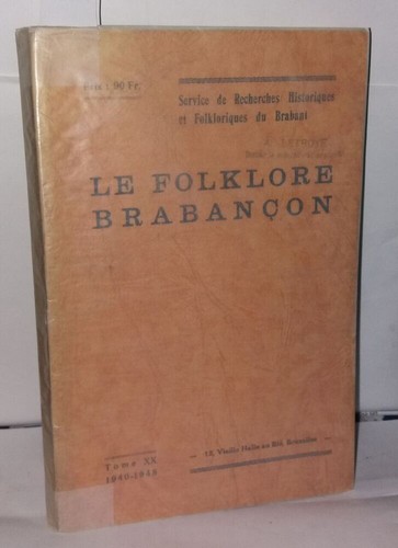 Folklore brabançon tome - folklore, brabançon.