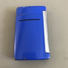 Ancien briquet s.t. dupont minijet bleu Électrique