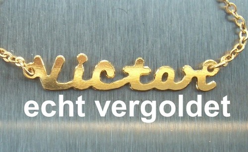 Collier prénom victor or - prénom,