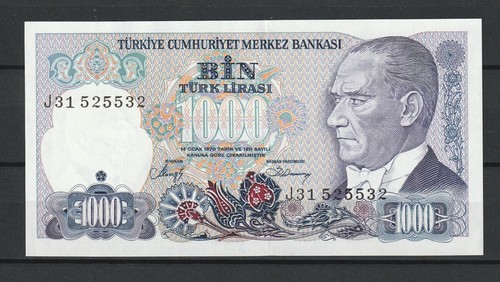 Turquie turkey billet 1000 - turquie,