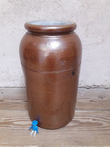 Grand pot grès terre - grand,