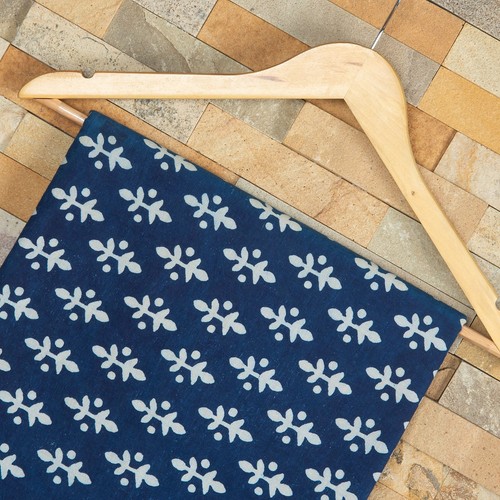Tissu indien imprimé bloc - , par