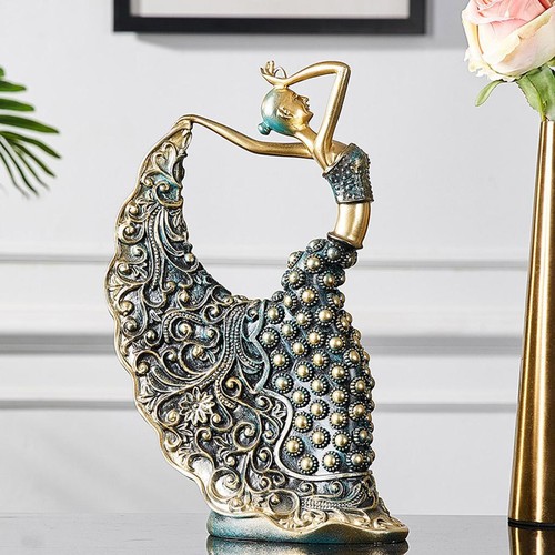 Figurine danseuse paon - de,