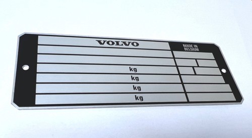 Plaque constructeur volvo - plaque,