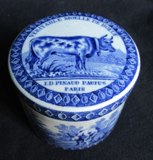 ANCIEN POT à VERITABLE MOELLE DE BOEUF ED PINAUD PARFUMEUR PARIS 72 MM DIAMETRE