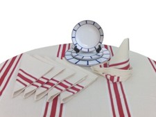 18 assiettes basque porcelaine