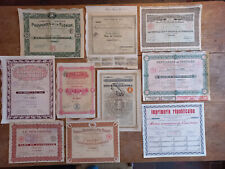 LOT TITRES. FAIENCERIE DE GIEN 1875 + Floride/suède/congo/macédoine/oran...