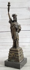 Unique Cadeau 10 " Fonte Bronze Statue De Liberté Collection Figurine Décoration