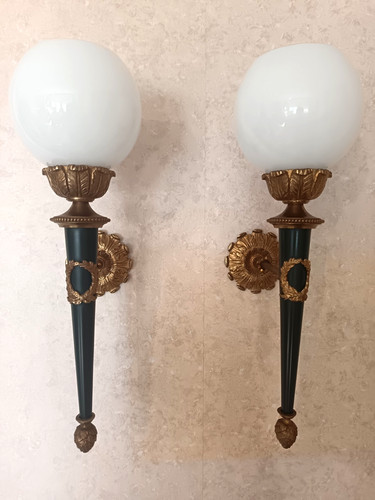 Paire appliques style empire - d'appliques,