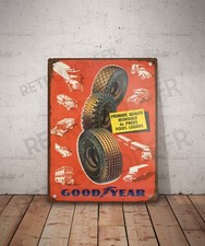 Plaque métal vintage Goodyear
