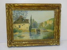 -TABLEAU HUILE SUR CARTON 1950