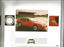ALPINE RENAULT GTA V6 + TURBO - 1988 / ENGLISH UK / catalogue brochure prospekt