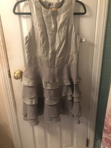 Tulle silver dress with - tulle,