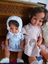 Poupée Raynal Catherine 1963 et Risette 1971 avec tenues