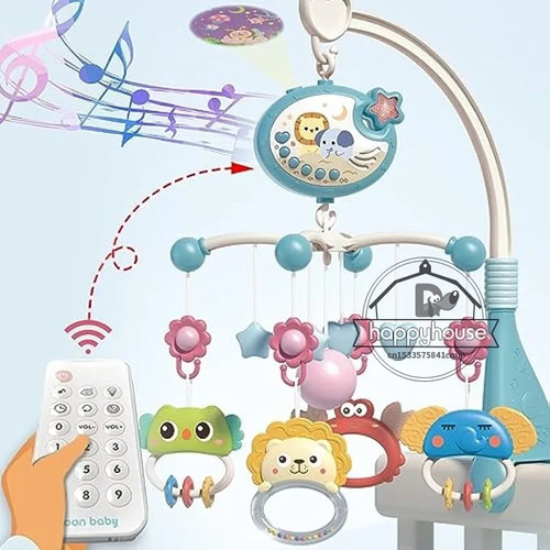 Musical baby crib mobile with - musical,