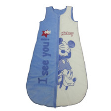 DISNEY gigoteuse réglable turbulette MICKEY & PLUTO 6 - 36 mois bleu & blanc