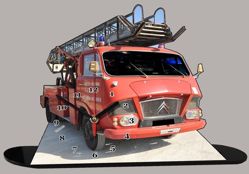 Miniature camion pompier - miniature, de