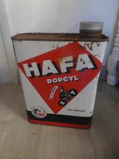 ancien bidon huile HAFA Dopcyl