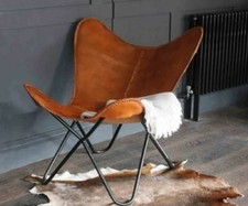 Chaise Longue Papillon En Cuir