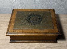 Artisanat De Tranchée Boite En Bois Résistance Liege Guerre 1914-18