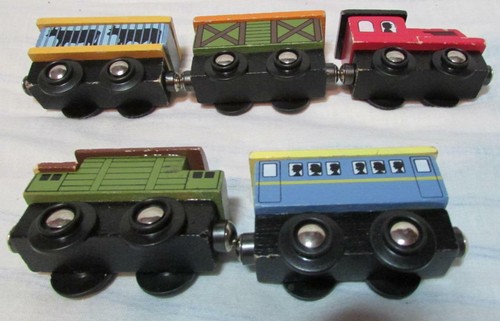 Wooden trains wagons - wagons, /