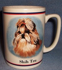 ceramic MUG SHIH TZU puppy dog
