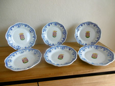 SIX ASSIETTES CREUSES FAIENCE