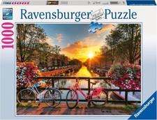 Puzzle 1000 pièces Ravensburger - Vélos à Amsterdam - Adulte - N° 196067 