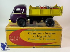 JOUET ANCIEN CIJ 6/35 RENAULT 7T BENNE TELEGUIDE 1960 34CM