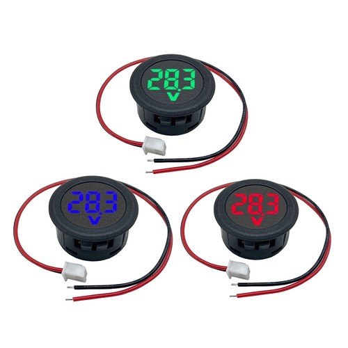 Voltmètre rond pratique