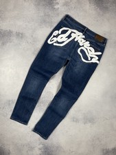 Jean Ed Hardy par Christian Audigier vintage fait main grand logo taille homm...