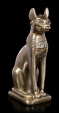 Bastet Altägyptische Figurine - Katzen-Göttin, Bronzé Décorative H 29,5 CM