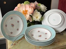 Lot de 6 assiettes creuses 24 cm Porcelaine de Limoges Georges Boyer