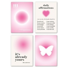 Lot de 4 posters décoratifs
