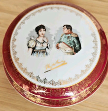  Grosse bonbonnière boite bijoux porcelaine FD de luxe NAPOLÉON JOSÉPHINE Réf 9