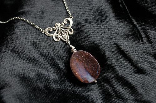 Collier avec opale boulder - , *