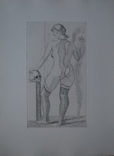 Gravure VANITE EROTIQUE de Robert LEPELTIER
