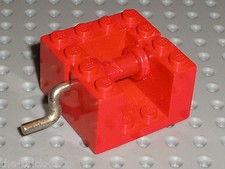 Treuil rouge  LEGO vintage red winch x378c01 bb0067 / Set 580 360 364 400 910