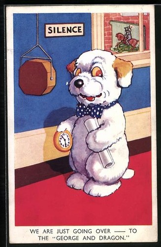 Chien avec réveil - , et