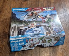 Playmobil rescue action 70663 canyon copter rescue avec boîte et notice