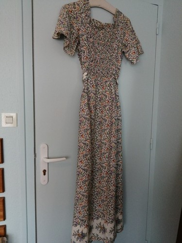Robe longue impression florale - robe,