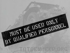 POCHOIR MARQUAGE STENCIL JEEP