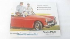 ≃ 1965 Brochure AUSTIN HEALEY SPRITE MK III : catalogue 12 p. en français