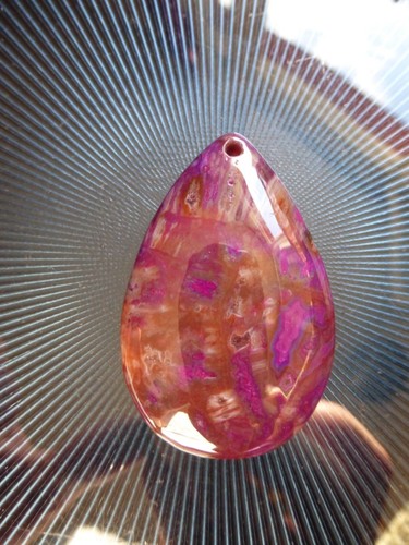 Pendentif larme agate - en,