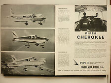 4/1966 PUB PIPER AIRCRAFT PIPER CHEROKEE SIX C/235 140 ORIGINAL AVIATION AD