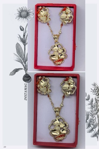 Parure multicoeur plaqué - parure,