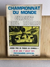 PROGRAMME Grand Prix France